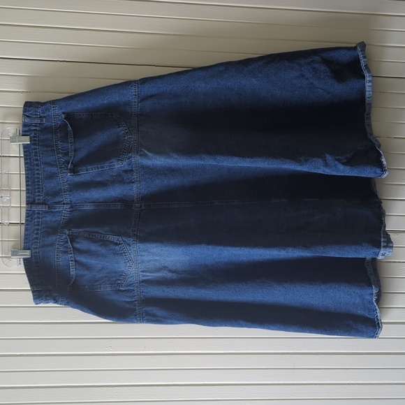 Denim Button-Down Midi Skirt / Maxi Skirt size 3XL - Picture 4 of 4